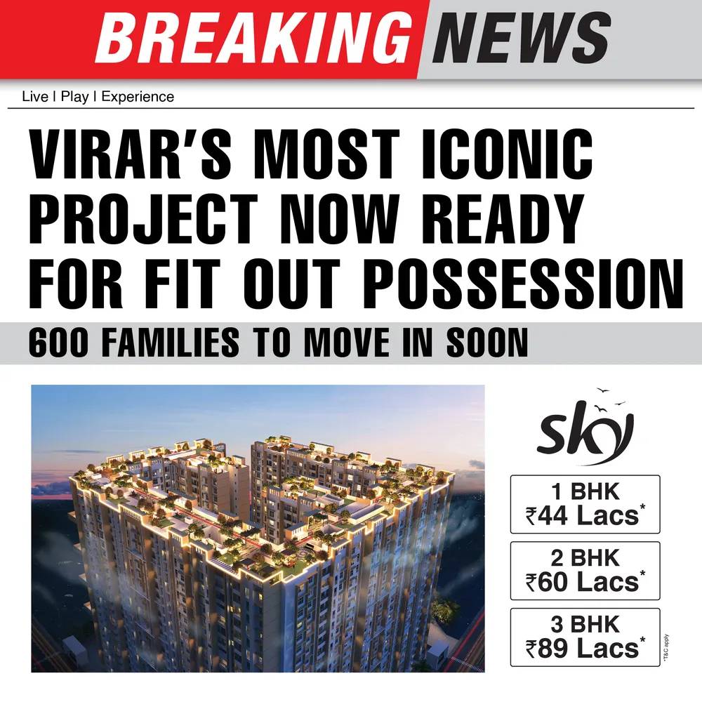 1, 2 & 3 BHK Apartment in Virar West