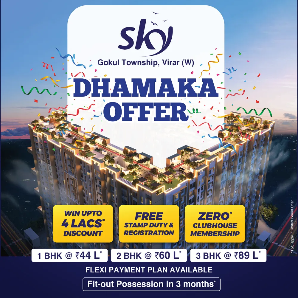 1, 2 & 3 BHK Apartment in Virar West