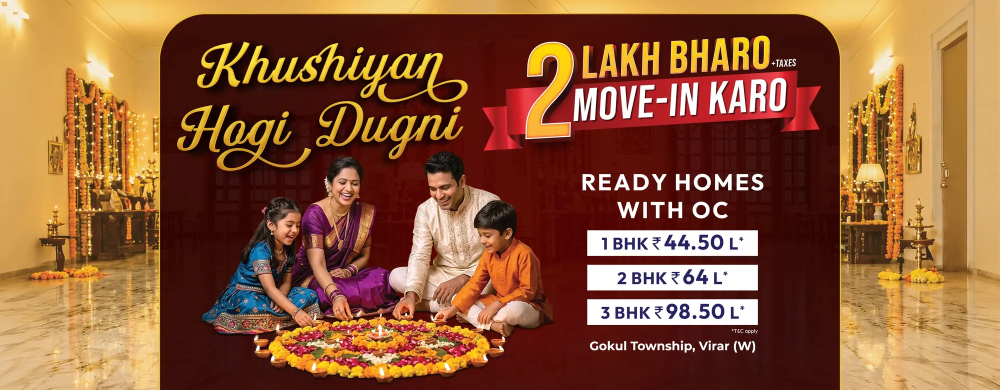 1, 2 & 3 BHK Apartment in Virar West